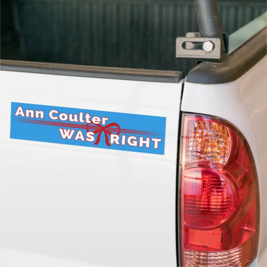 Ann Coulter Était Un Autocollant De Bumper Conserv (Sur camion)