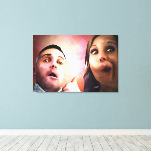 Ann & Dave Canvas Afdruk (Insitu (Houten vloer))