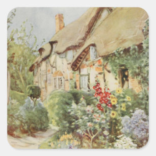 Ann Hathaway's Cottage II, Stratford-upon-Avon, en Vierkante Sticker