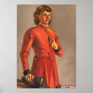Ann Kulhanek Becka – Portret van Kulhanek Poster