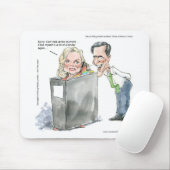 Ann Romney in een Multomap Funny geeft T - shirts  Muismat (Met muis)