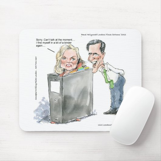 Ann Romney in een Multomap Funny geeft T - shirts  Muismat (Met muis)