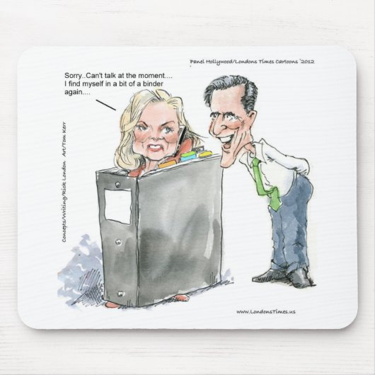 Ann Romney in een Multomap Funny geeft T - shirts  Muismat (Voorkant)