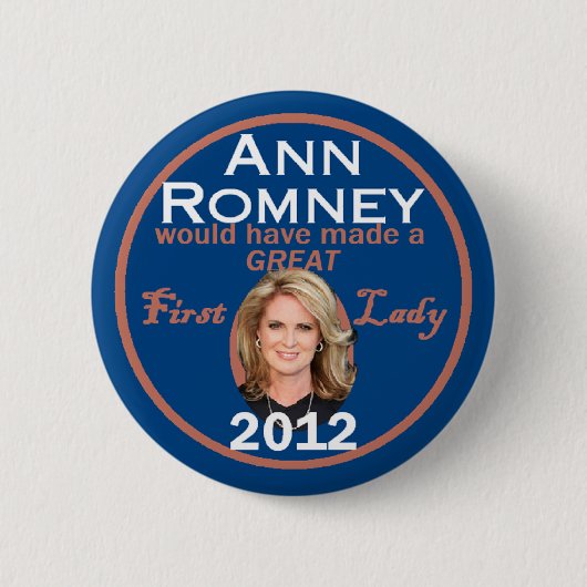 ANN ROMNEY RONDE BUTTON 5,7 CM (Voorkant)