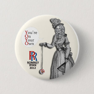 Ann Romney: YOYO Ronde Button 5,7 Cm