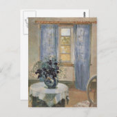 Anna Ancher's Blue Clematis in de Studio van de ku Briefkaart (Voorkant / Achterkant)