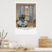 Anna Ancher's Blue Clematis in de Studio van de ku Poster (Keuken)