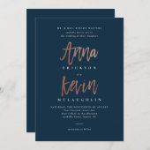 Anna en Kevin trouwuitnodiging Kaart (Voorkant / Achterkant)