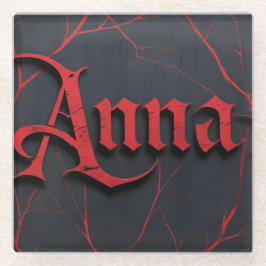 Anna In Gothic Glazen Onderzetter