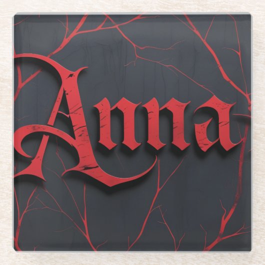 Anna In Gothic Glazen Onderzetter (Voorkant)