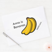 Anna is Bananen Promo Ovale Sticker (Envelop)