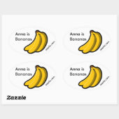 Anna is Bananen Promo Ovale Sticker (Vel)
