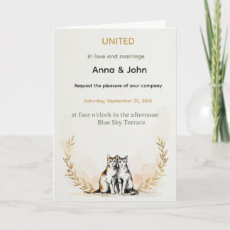 Anna & John – VERENIGD in liefde en huwelijk Kaart