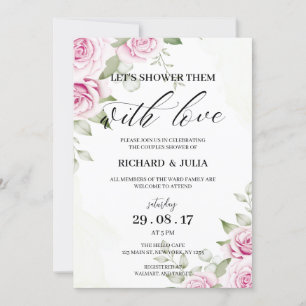 ANNA Let's Shower Invitation / Aquarelle, rose