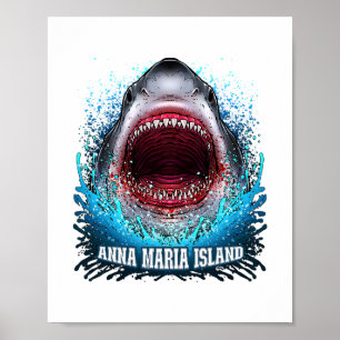 Anna Maria Eiland Florida Vakantie Grote Witte Haa Poster
