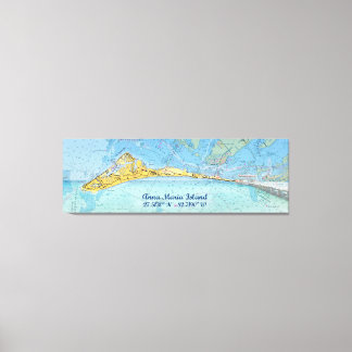 Anna Maria Island Digital Art Montage Canvas Afdruk