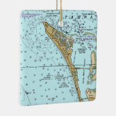Anna Maria Island FL Chart Keramisch Ornament (Rechts)