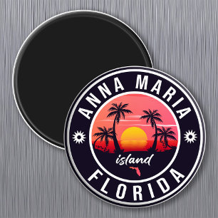 Anna Maria Island Florida Beach Retro Souvenir Magneet