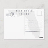 Anna Maria Island Florida Beach Retro Sunset 60s Briefkaart (Achterkant)