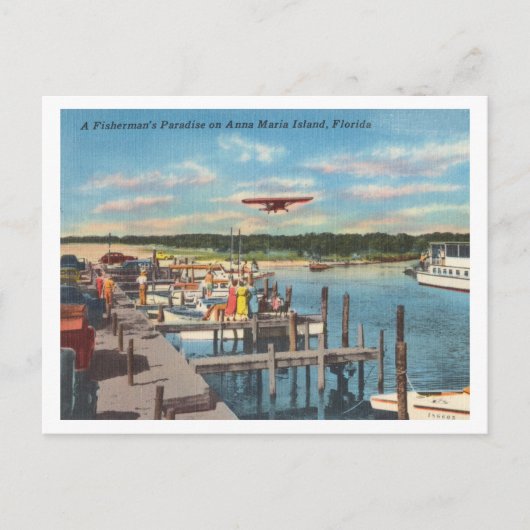Anna Maria Island Florida  docks Briefkaart (Voorkant)