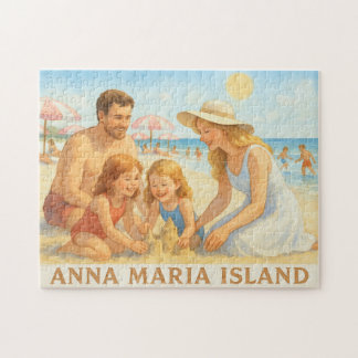 Anna Maria Island Florida Familie Vakantiepuzzel Legpuzzel