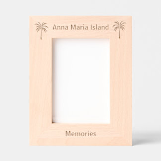 Anna Maria Island Florida Laser Engraved frame Gegraveerde Lijstjes