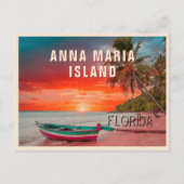 Anna Maria Island Florida Palm Tree Beach  Briefkaart (Voorkant)
