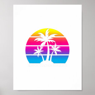 Anna Maria Island Florida Retro Palmboom Vakantie Poster