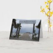 Anna Maria Island pier wenskaart Kaart (Gele Bloem)