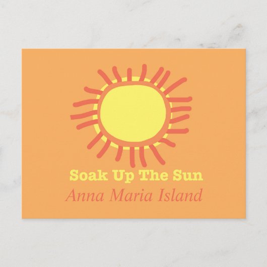 Anna Maria Island Soak up the Sun Briefkaarten (Voorkant)
