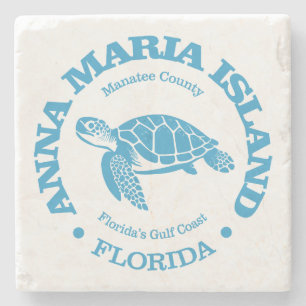 Anna Maria Island (zee schildpad) Stenen Onderzetter