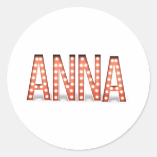 Anna Marquee Lights Ronde Sticker