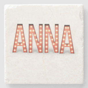 Anna Marquee Lights Stenen Onderzetter