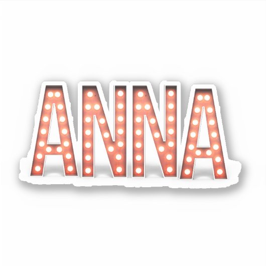 Anna Marquee Lights Sticker (Voorkant)