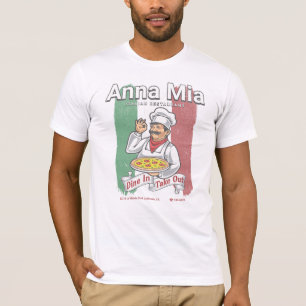 Anna Mia Italiaans restaurant -  verhit T-shirt