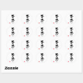 Anna Name Personalized Kanji Calligraphy Ronde Sticker (Vel)