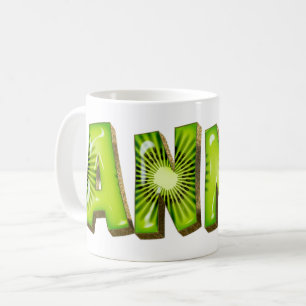 Anna Nom Tasse Style Kiwi Tasse à café Tasse à thé
