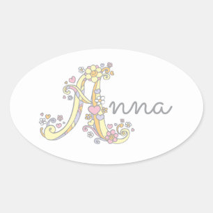 Anna ou étiquette de nom commençant par A