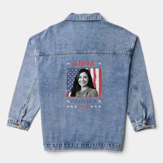Anna Paulina Luna Mexicaans Amerikaans Congreslid Denim Jacket (Achterkant)