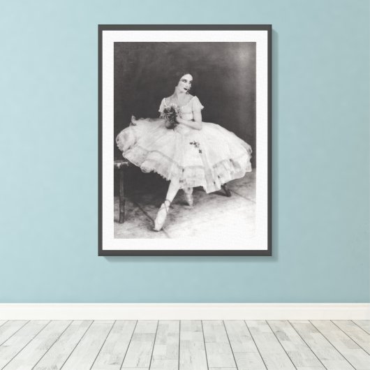  ANNA PAVLOV BALLERINA GISELLE BALLET PRINT (Insitu (Houten vloer))