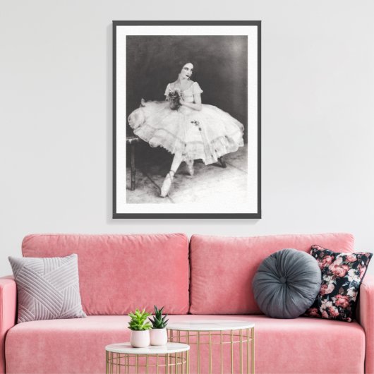  ANNA PAVLOV BALLERINA GISELLE BALLET PRINT (Insitu (Woonkamer))