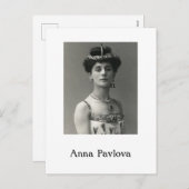 Anna Pavlova Briefkaart (Voorkant / Achterkant)