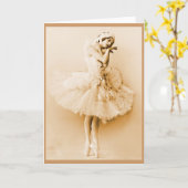 Anna Pavlova De stervende zwaan Kaart (Gele Bloem)