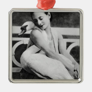 Anna Pavlova met haar huisvader Jack, c.1905 Metalen Ornament