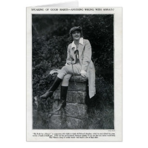 Anna Q. Nilsson 1917 carte de portrait d'une tenue