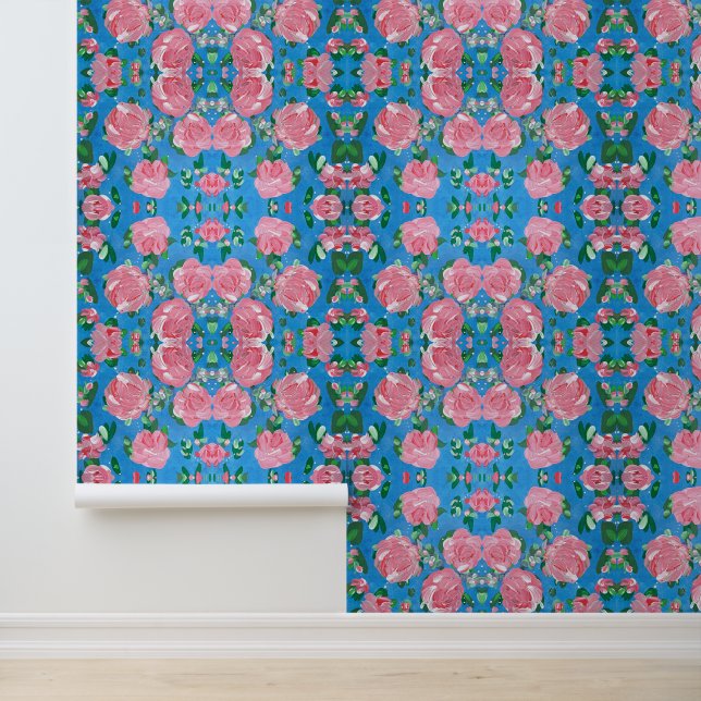 Anna Roos Bloemschil & Stok Behang (Applicatie)