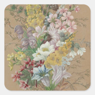  Anna Stainer-Knittel Alpenbloemen Vierkante Sticker