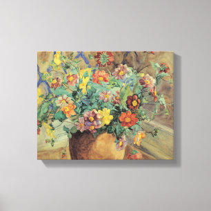 Anna Syberg  tak van de Apple Tree in Bloom Canvas Afdruk