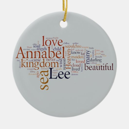 Annabel Lee Keramisch Ornament (Voorkant)
