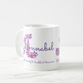 Annabel naam betekent decoratieve mok A monogram (Voorkant links)